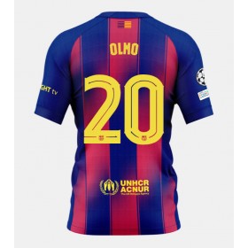 Barcelona Dani Olmo #20 Hemmakläder 2025-26 Kortärmad